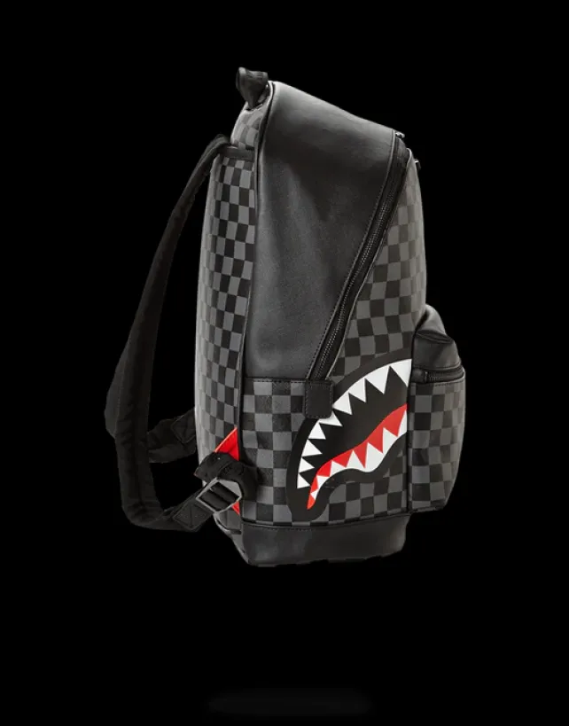 SAVAGES|BACKPACKS>SPRAYGROUND SHARKS IN PARIS (BLACK CHECKERED EDITION)