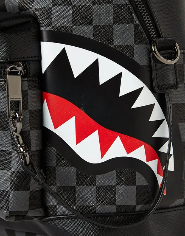 SAVAGES|BACKPACKS>SPRAYGROUND SHARKS IN PARIS (BLACK CHECKERED EDITION)