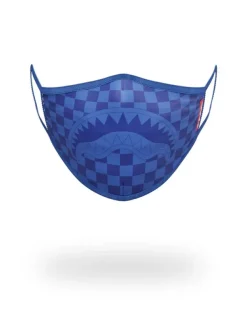 FACE MASKS>SPRAYGROUND SHARKS IN PARIS (BLUE) FORM-FITTING MASK
