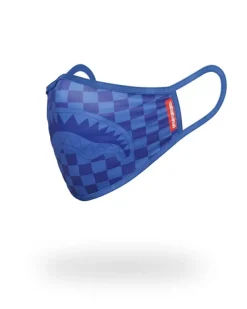 FACE MASKS>SPRAYGROUND SHARKS IN PARIS (BLUE) FORM-FITTING MASK