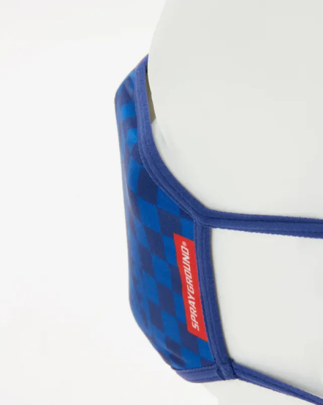 FACE MASKS>SPRAYGROUND SHARKS IN PARIS (BLUE) FORM-FITTING MASK