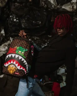 BACKPACKS>SPRAYGROUND SHARKS IN PARIS CHARACTERS SNEAKIN BACKPACK (DLXV)