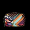 TOILETRIES AKA MONEY BAGS>SPRAYGROUND SHARKS IN PARIS CITY STREAKS TOILETRY BAG