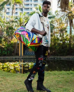 DUFFLES>SPRAYGROUND SHARKS IN PARIS CITY STREAKS DUFFLE
