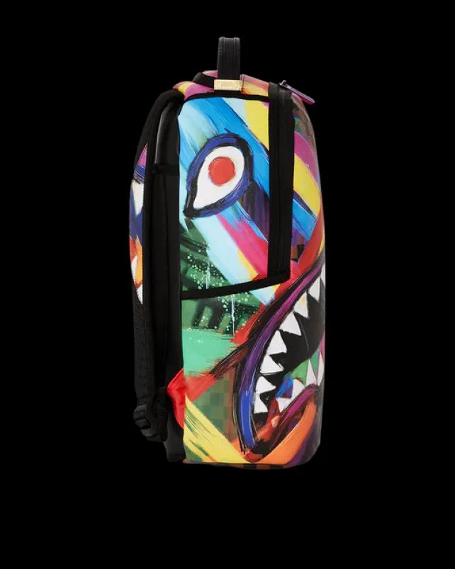 BACKPACKS>SPRAYGROUND SHARKS IN PARIS CITY STREAKS BACKPACK (DLXV)
