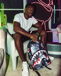 BACKPACKS>SPRAYGROUND SHARKS IN PARIS NIGHTFALL BACKPACK (DLXV)