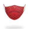 FACE MASKS>SPRAYGROUND SHARKS IN PARIS (RED) FORM-FITTING MASK