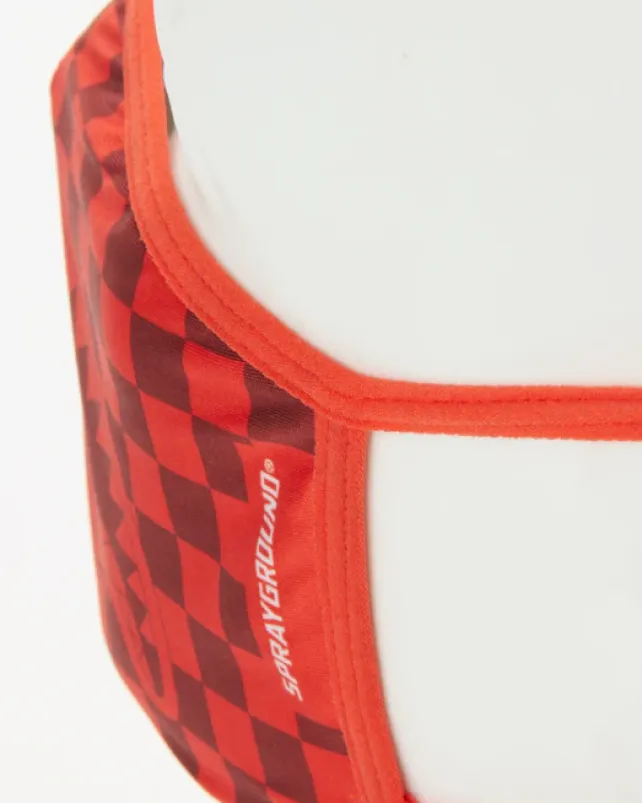 FACE MASKS>SPRAYGROUND SHARKS IN PARIS (RED) FORM-FITTING MASK