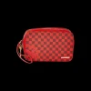 TOILETRIES AKA MONEY BAGS>SPRAYGROUND SHARKS IN PARIS RED TOILETRY AKA MONEY BAGS