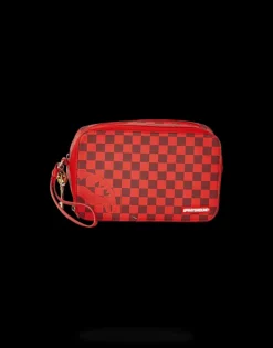 TOILETRIES AKA MONEY BAGS>SPRAYGROUND SHARKS IN PARIS RED TOILETRY AKA MONEY BAGS