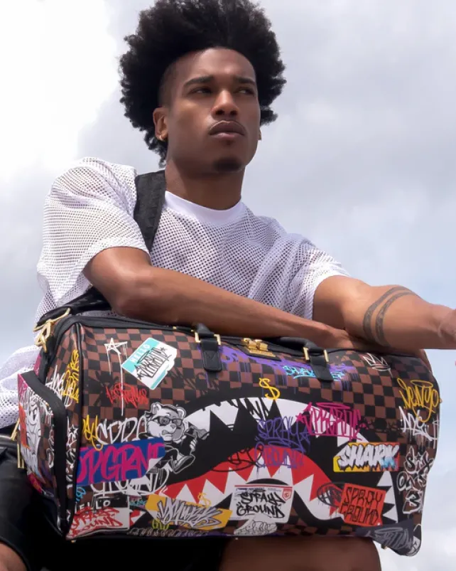 DUFFLES>SPRAYGROUND SHARKS IN PARIS THE RIZZ DUFFLE