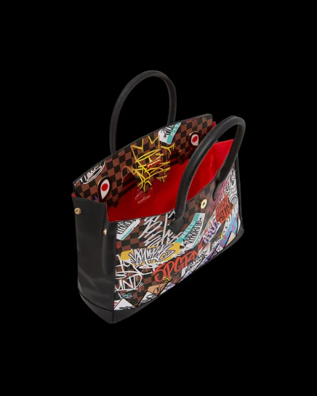 HANDBAGS>SPRAYGROUND SHARKS IN PARIS THE RIZZ SPURKIN HANDBAG