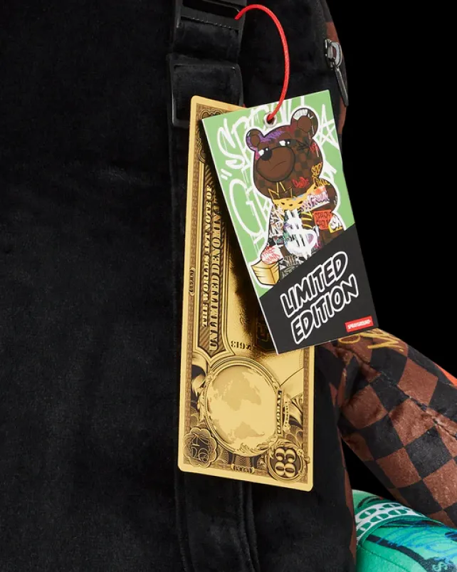 TEDDY BEAR BACKPACKS|BACKPACKS>SPRAYGROUND SHARKS IN PARIS THE RIZZ MONEYBEAR TEDDYBEAR BACKPACK