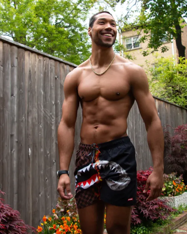 SWIMWEAR>SPRAYGROUND SHARKS IN PARIS UNSTOPPABLE SWIM TRUNKS
