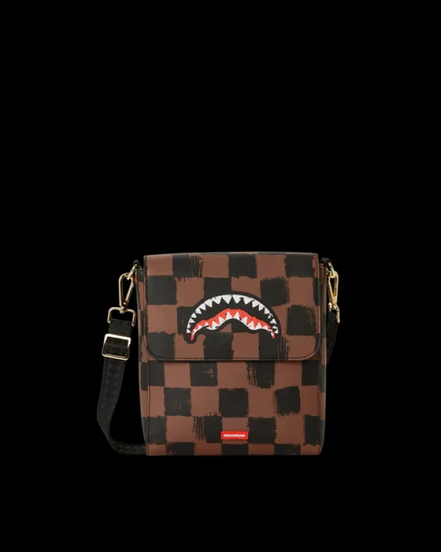 SLINGS|CROSSBODYS>SPRAYGROUND SHARKS IN PARIS VANQUISH LARGE SLING CROSSBODY