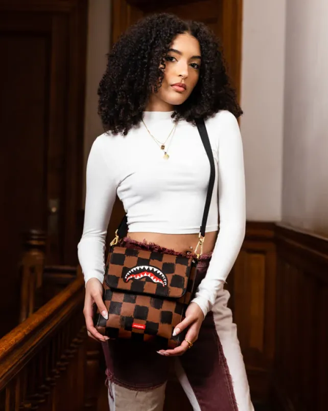 SLINGS|CROSSBODYS>SPRAYGROUND SHARKS IN PARIS VANQUISH LARGE SLING CROSSBODY