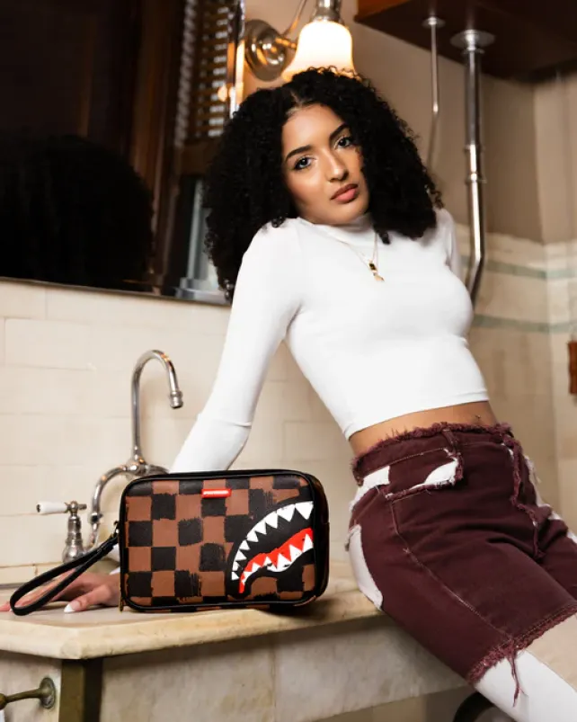 TOILETRIES AKA MONEY BAGS>SPRAYGROUND SHARKS IN PARIS VANQUISH TOILETRY BAG