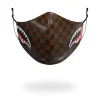 FACE MASKS>SPRAYGROUND SHARKS IN PARIS VEGAN LEATHER FACE MASK