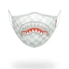 FACE MASKS>SPRAYGROUND SHARKS IN PARIS (WHITE) FORM-FITTING MASK