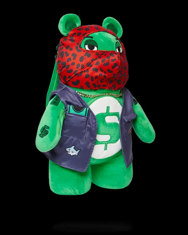 TEDDY BEAR BACKPACKS|BACKPACKS>SPRAYGROUND SKI MASK THE BEAR - MONEYBEAR TEDDYBEAR BACKPACK