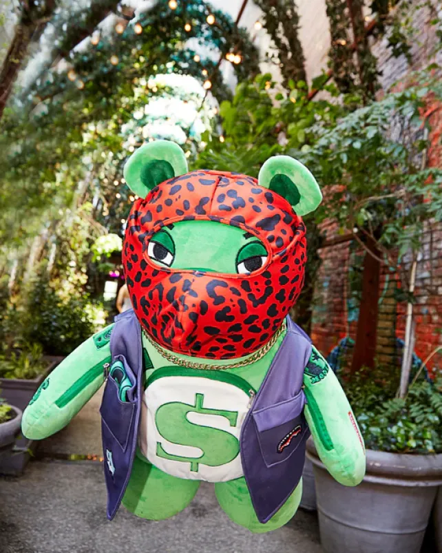 TEDDY BEAR BACKPACKS|BACKPACKS>SPRAYGROUND SKI MASK THE BEAR - MONEYBEAR TEDDYBEAR BACKPACK