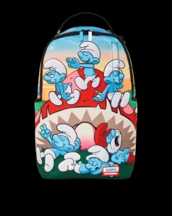 BACKPACKS>SPRAYGROUND SMURFS MUSHROOM CHILL BACKPACK