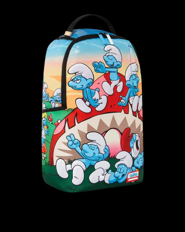 BACKPACKS>SPRAYGROUND SMURFS MUSHROOM CHILL BACKPACK