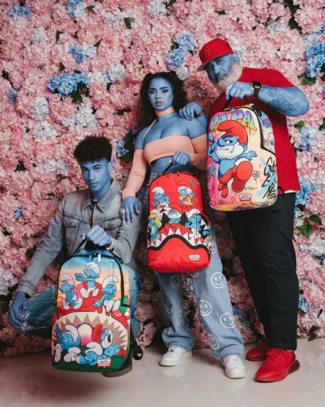 BACKPACKS>SPRAYGROUND SMURFS MUSHROOM CHILL BACKPACK