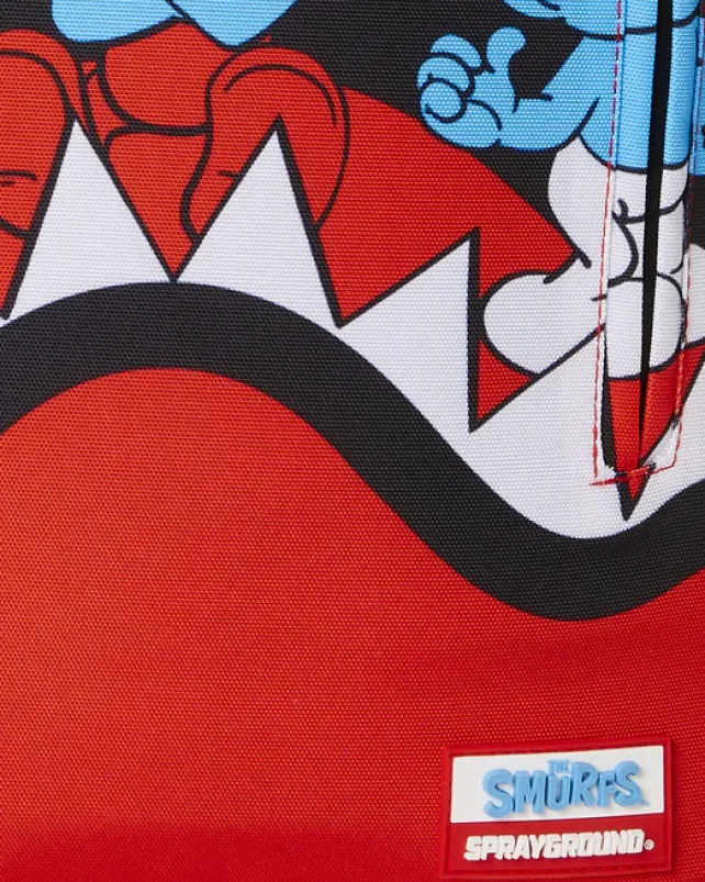 BACKPACKS>SPRAYGROUND SMURFS SHARK BOUNCE BACKPACK