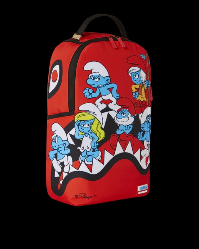 BACKPACKS>SPRAYGROUND SMURFS SHARK BOUNCE BACKPACK