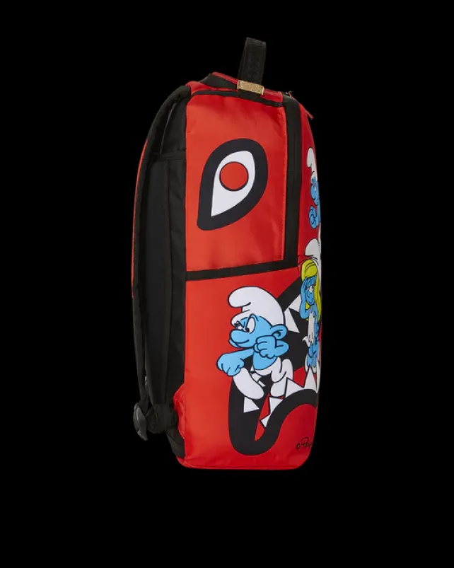 BACKPACKS>SPRAYGROUND SMURFS SHARK BOUNCE BACKPACK