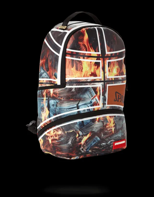 BACKPACKS>SPRAYGROUND SPALDING X FIRE MONEY BACKPACK