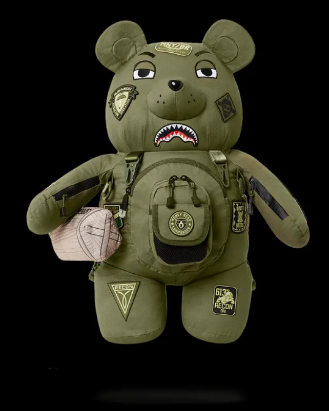 TEDDY BEAR BACKPACKS|BACKPACKS>SPRAYGROUND SPECIAL OPS FULL THROTTLE MONEYBEAR TEDDYBEAR BACKPACK