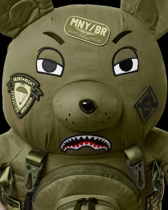 TEDDY BEAR BACKPACKS|BACKPACKS>SPRAYGROUND SPECIAL OPS FULL THROTTLE MONEYBEAR TEDDYBEAR BACKPACK
