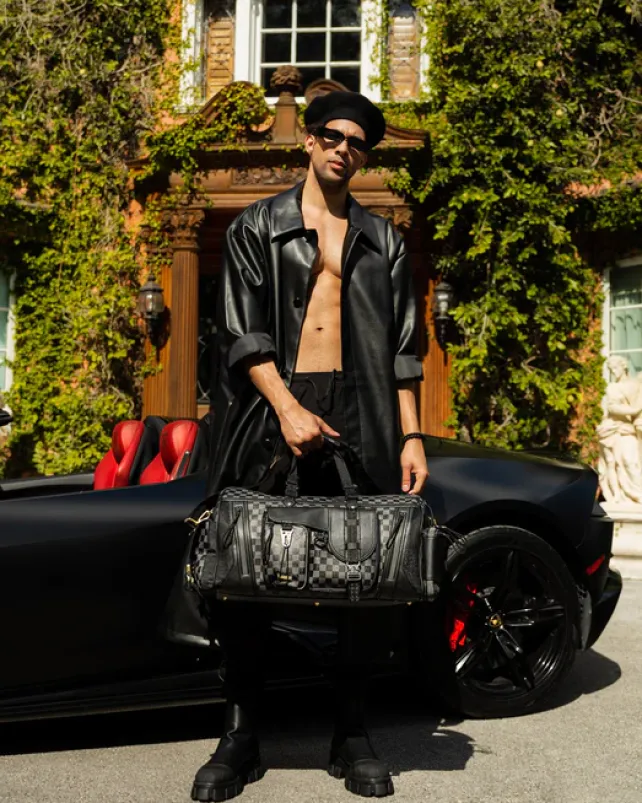 DUFFLES>SPRAYGROUND SPECIAL OPS NIGHT WATCH CARGO DUFFLE