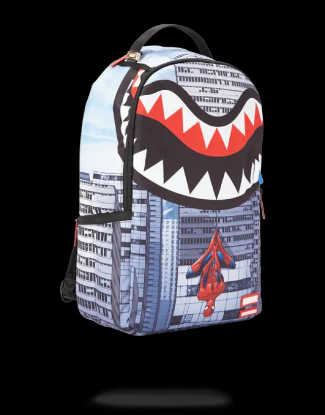 BACKPACKS>SPRAYGROUND SPIDERMAN UPSIDE DOWN SHARK
