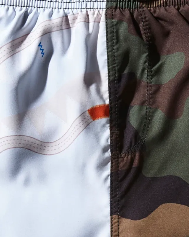 SWIMWEAR>SPRAYGROUND SPLIT BITE CAMO SHOTO SWIM TRUNKS