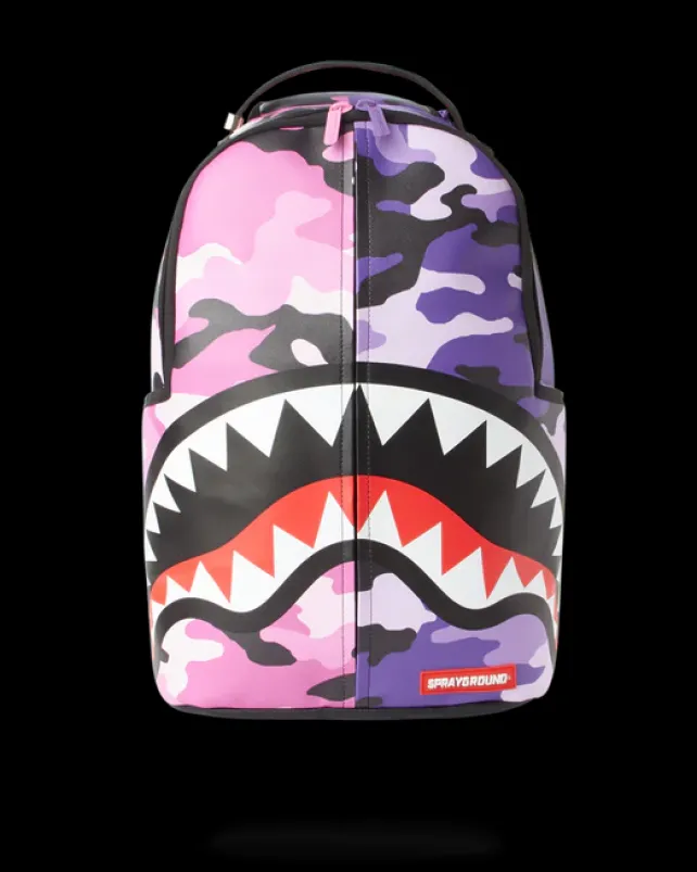 BACKPACKS>SPRAYGROUND SPLIT CAMO BACKPACK