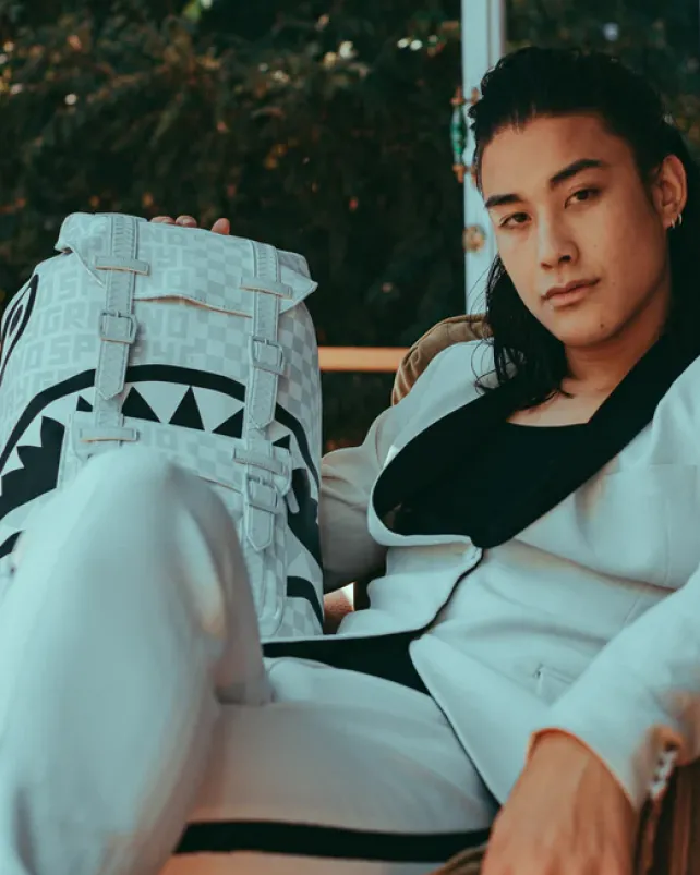 HILLS|BACKPACKS>SPRAYGROUND SPLIT THE CHECK (PEARL) HILLS