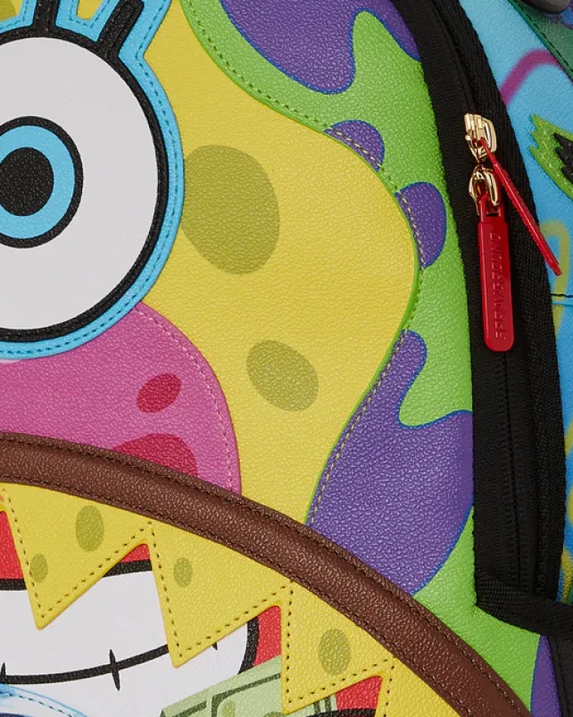 BACKPACKS>SPRAYGROUND SPONGEBOB CUT u0026 SEW BACKPACK (DLXV)