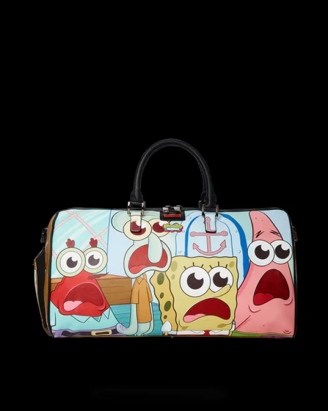 DUFFLES>SPRAYGROUND SPONGEBOB SHARK CREW EMPEROR DUFFLE