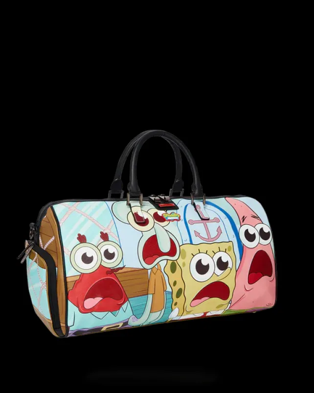 DUFFLES>SPRAYGROUND SPONGEBOB SHARK CREW EMPEROR DUFFLE