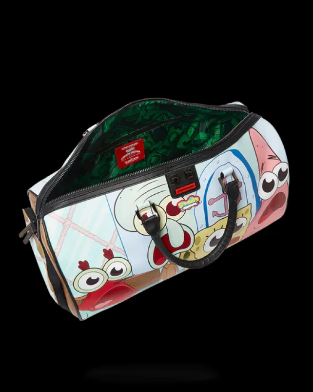 DUFFLES>SPRAYGROUND SPONGEBOB SHARK CREW EMPEROR DUFFLE