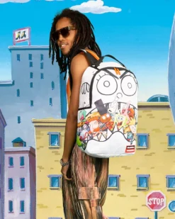 BACKPACKS>SPRAYGROUND SPONGEDOODLEBOB EAT UR FRIENDS ;) BACKPACK (DLXR)