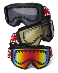SKI GOGGLES>SPRAYGROUND SHARK GOGGLES WITH 3 INTERCHANGEABLE LENS