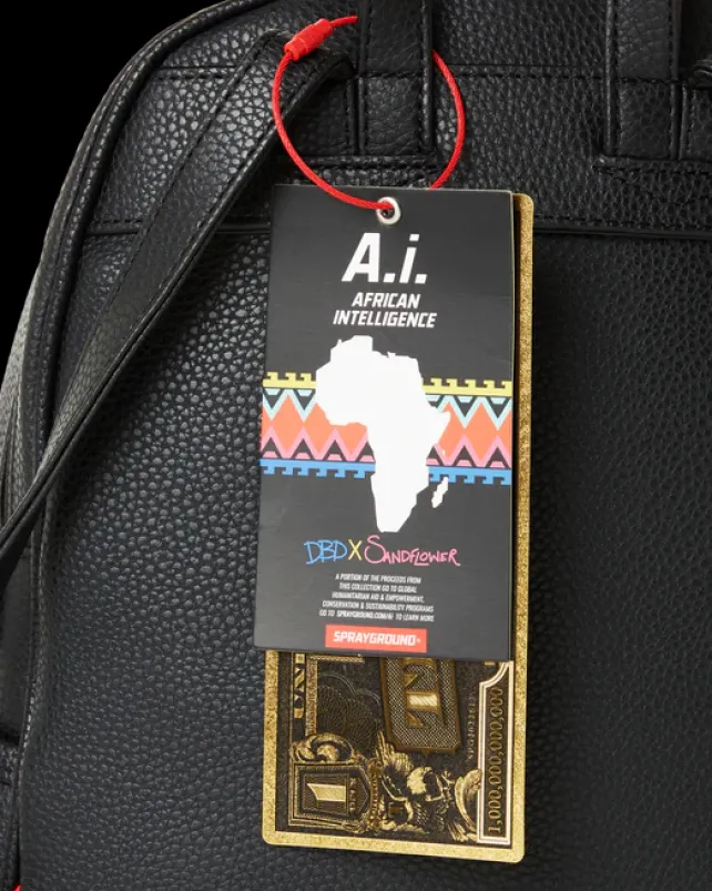 SAVAGES|BACKPACKS>SPRAYGROUND STAR RACER A.I.7 SANDFLOWER COLLAB BEADED SAVAGE BACKPACK
