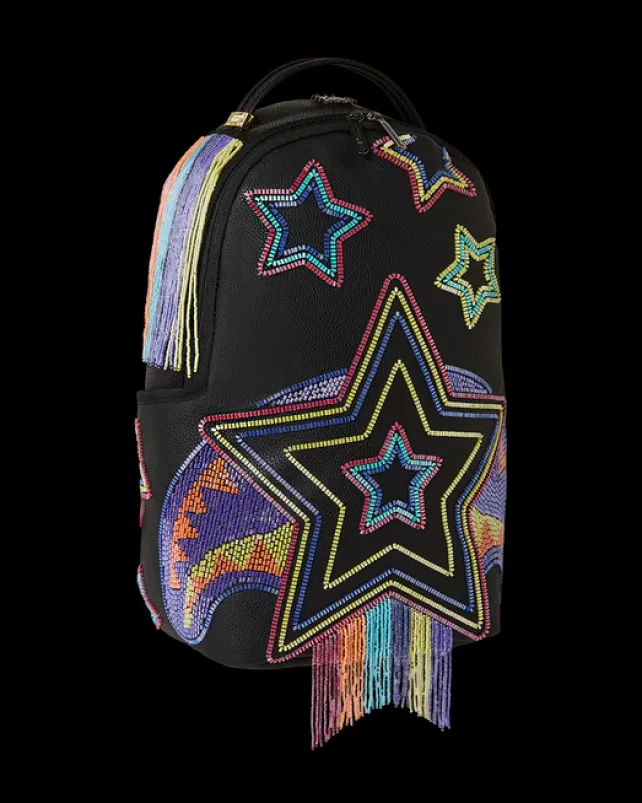 BACKPACKS>SPRAYGROUND STAR RACER A.I.7 SANDFLOWER COLLAB BEADED BACKPACK