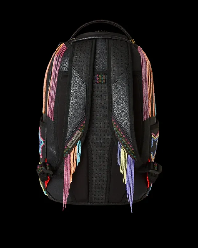 BACKPACKS>SPRAYGROUND STAR RACER A.I.7 SANDFLOWER COLLAB BEADED BACKPACK