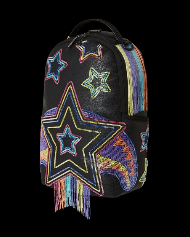 BACKPACKS>SPRAYGROUND STAR RACER A.I.7 SANDFLOWER COLLAB BEADED BACKPACK