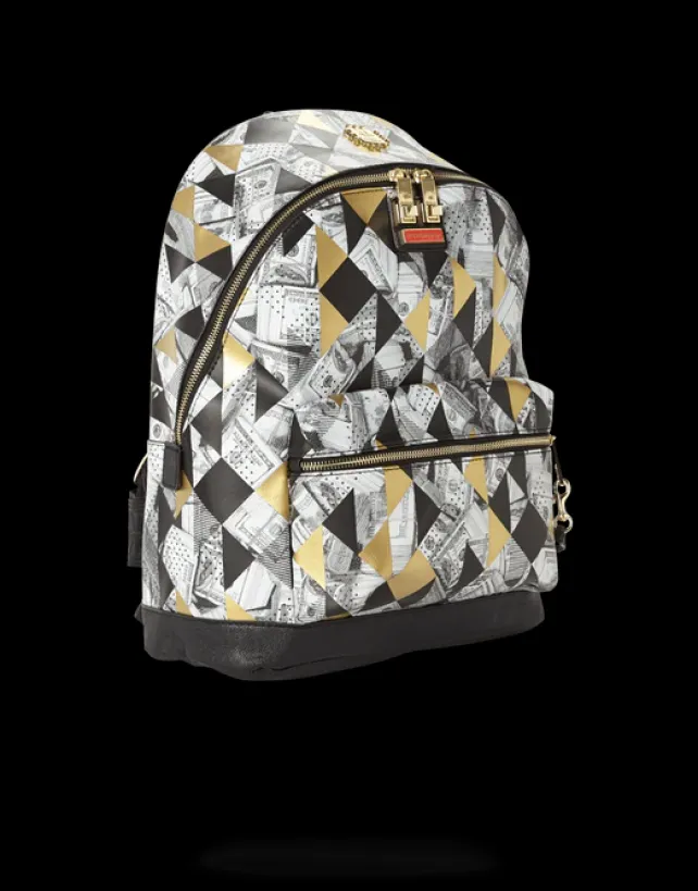 BACKPACKS>SPRAYGROUND 6-STRAP FRACTAL MONEY EMPEROR